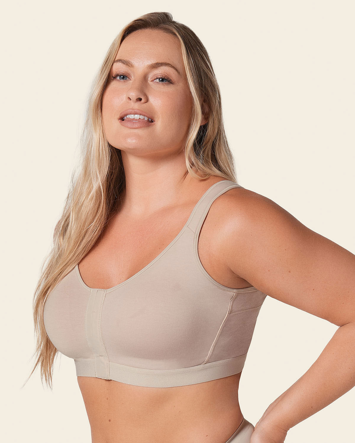 Stretch Cotton Wireless Posture Corrector Bra