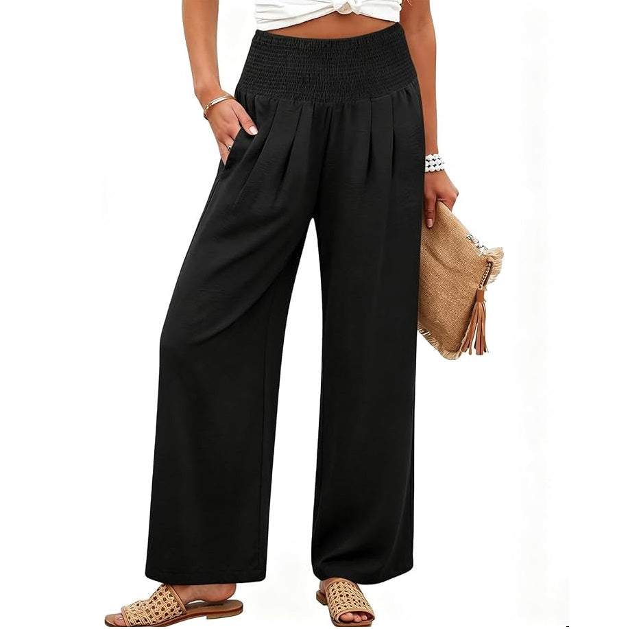 Women's Linen Wide Leg Palazzo Pants