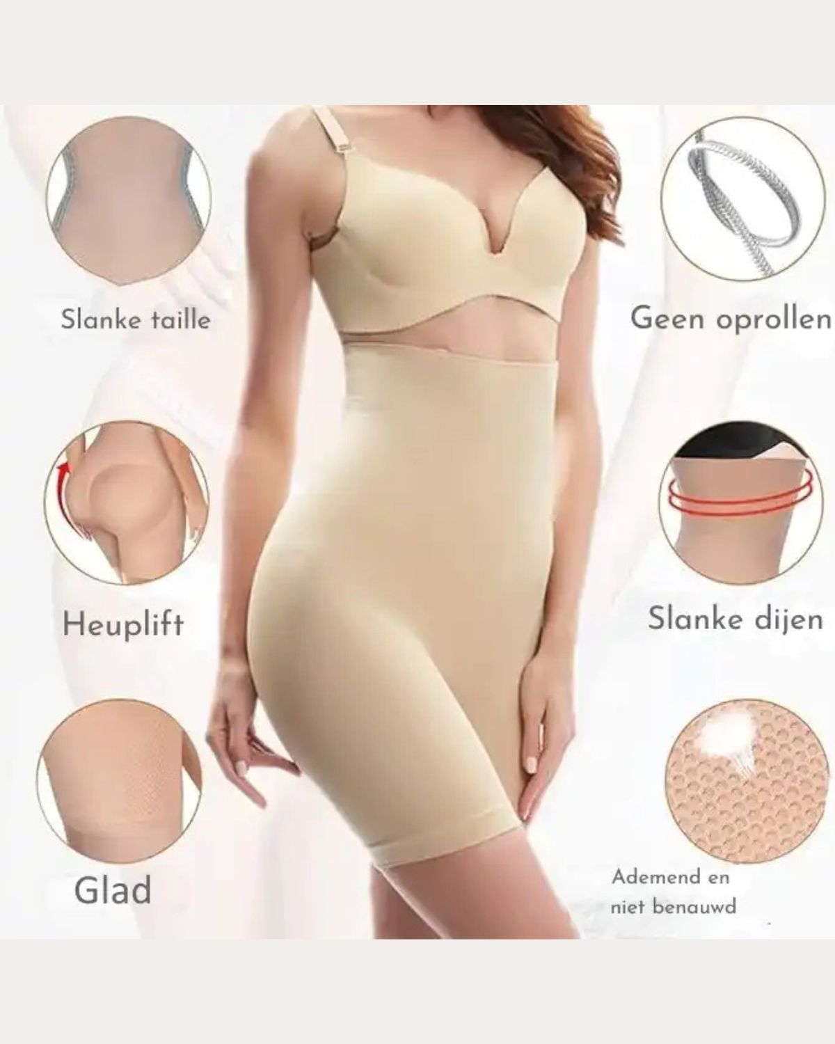 Waist Elastic Thigh Slimmer Butt-lifting pants