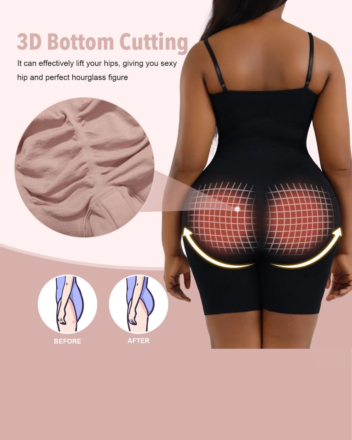 One-Piece Bodysuits Seamless Shapewear