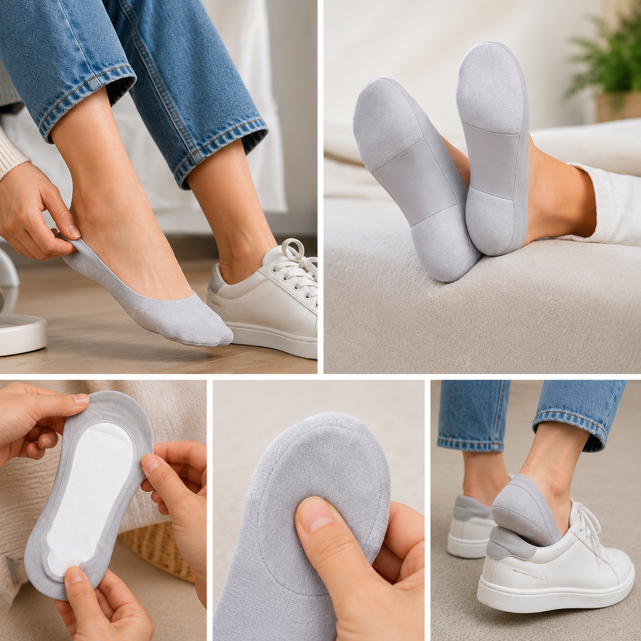5- Pairs Premium Foot Comfort Pads for Tired Feet