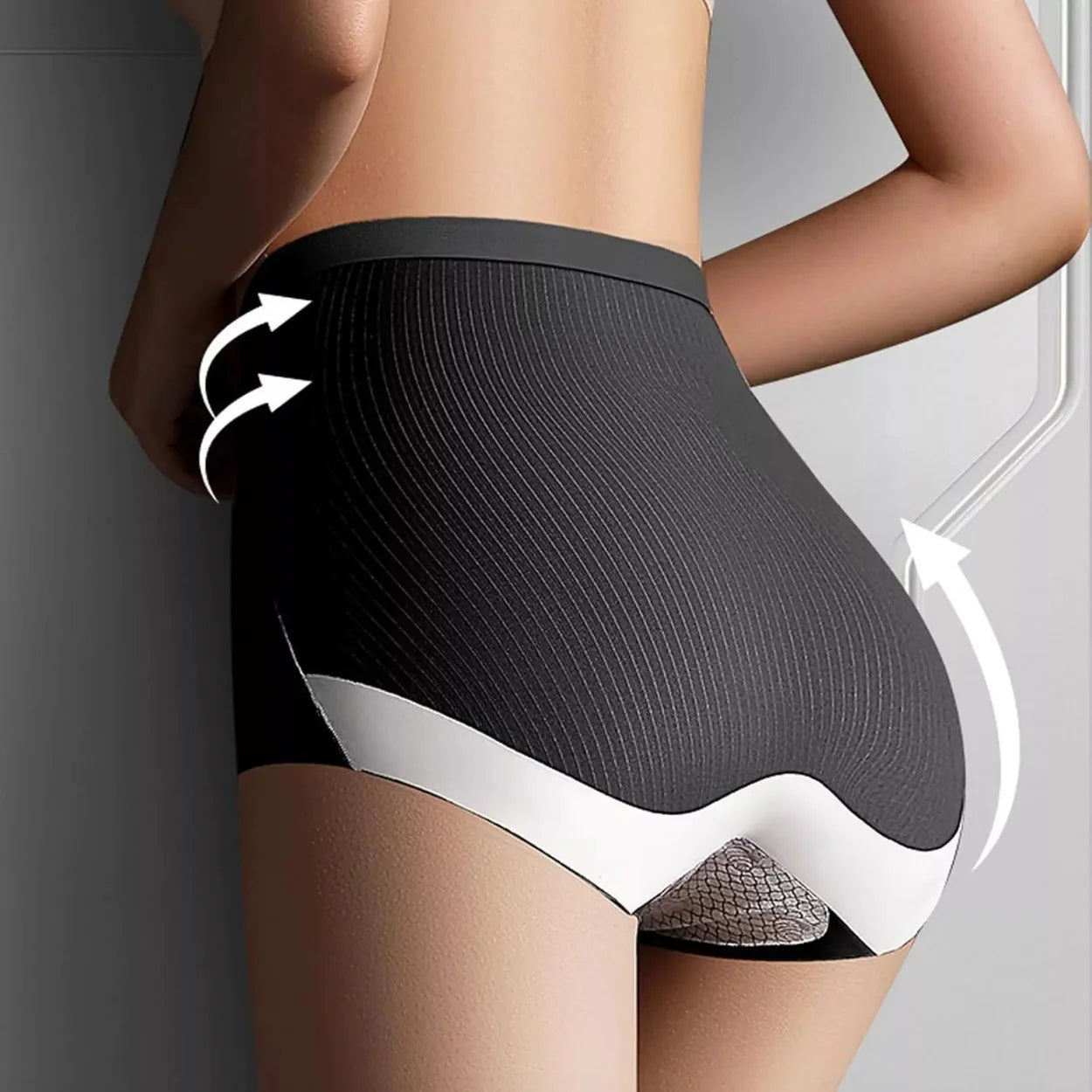 Silky High Waist Shaping Panties Set