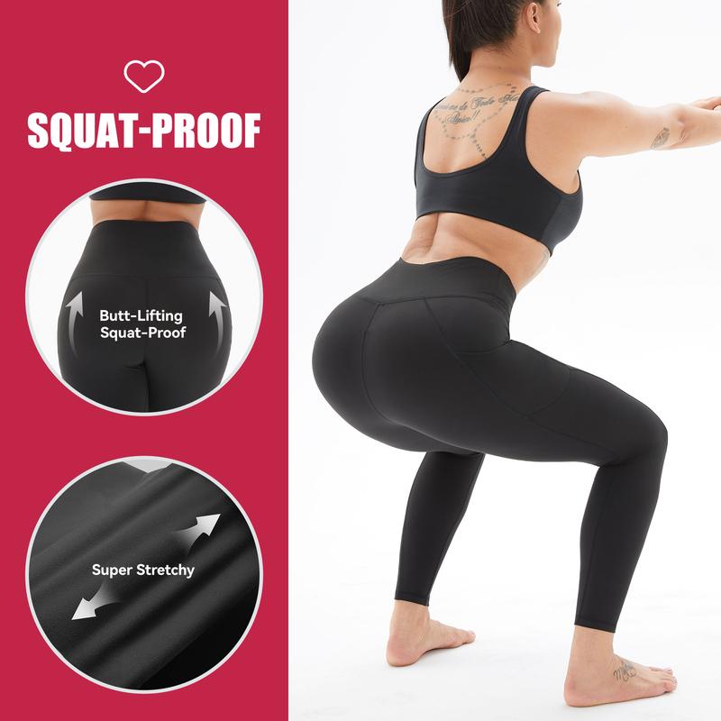 Fleece Lined Leggings for Women with Pockets