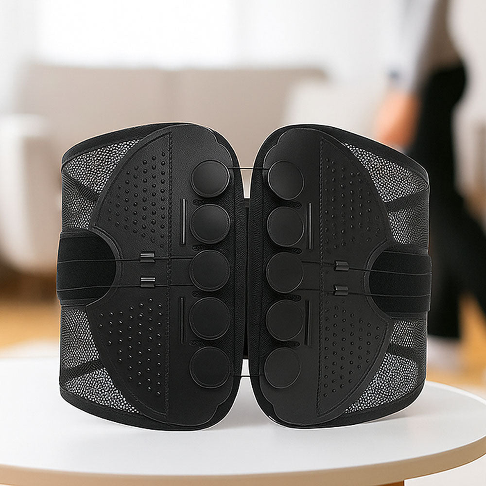 Dual-Pulley Lumbar Support Belt