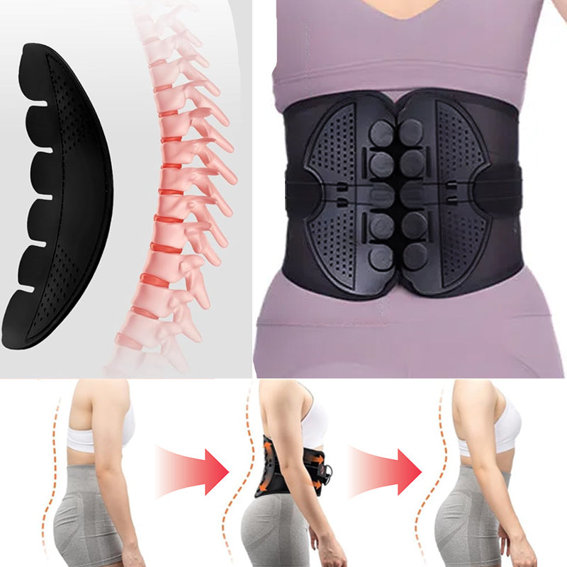 Dual-Pulley Lumbar Support Belt
