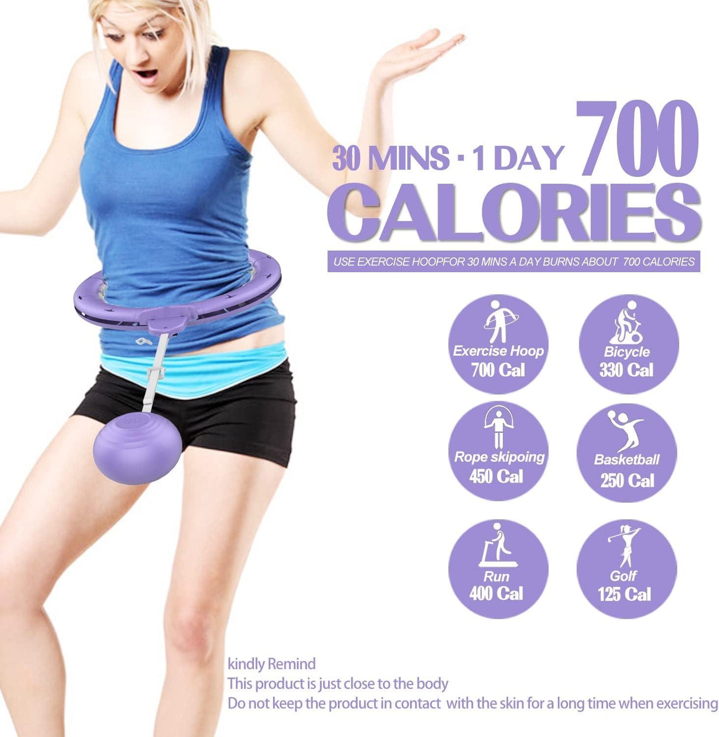 Smart Weighted Fit Hoop with Intelligent Counter