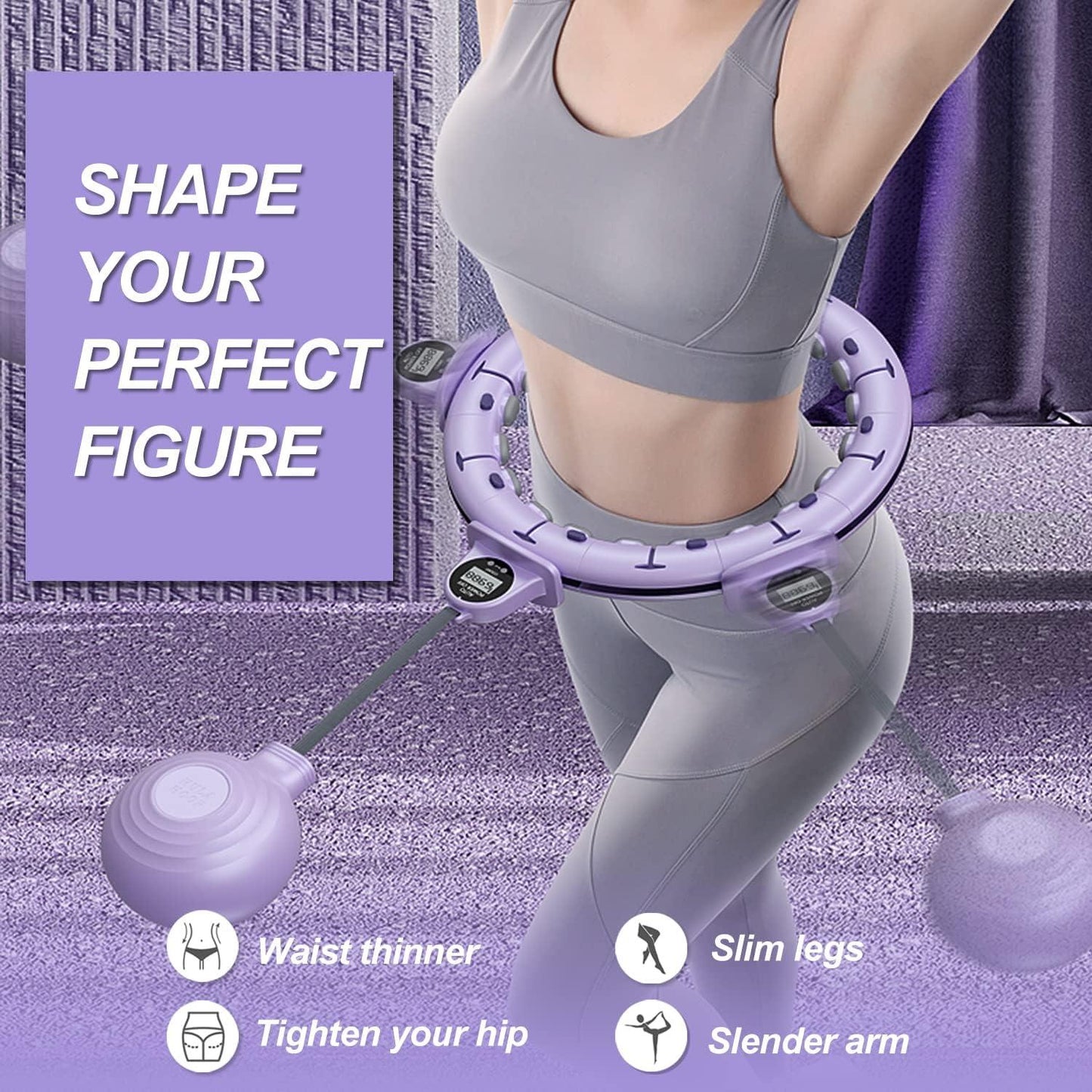 Smart Weighted Fit Hoop with Intelligent Counter