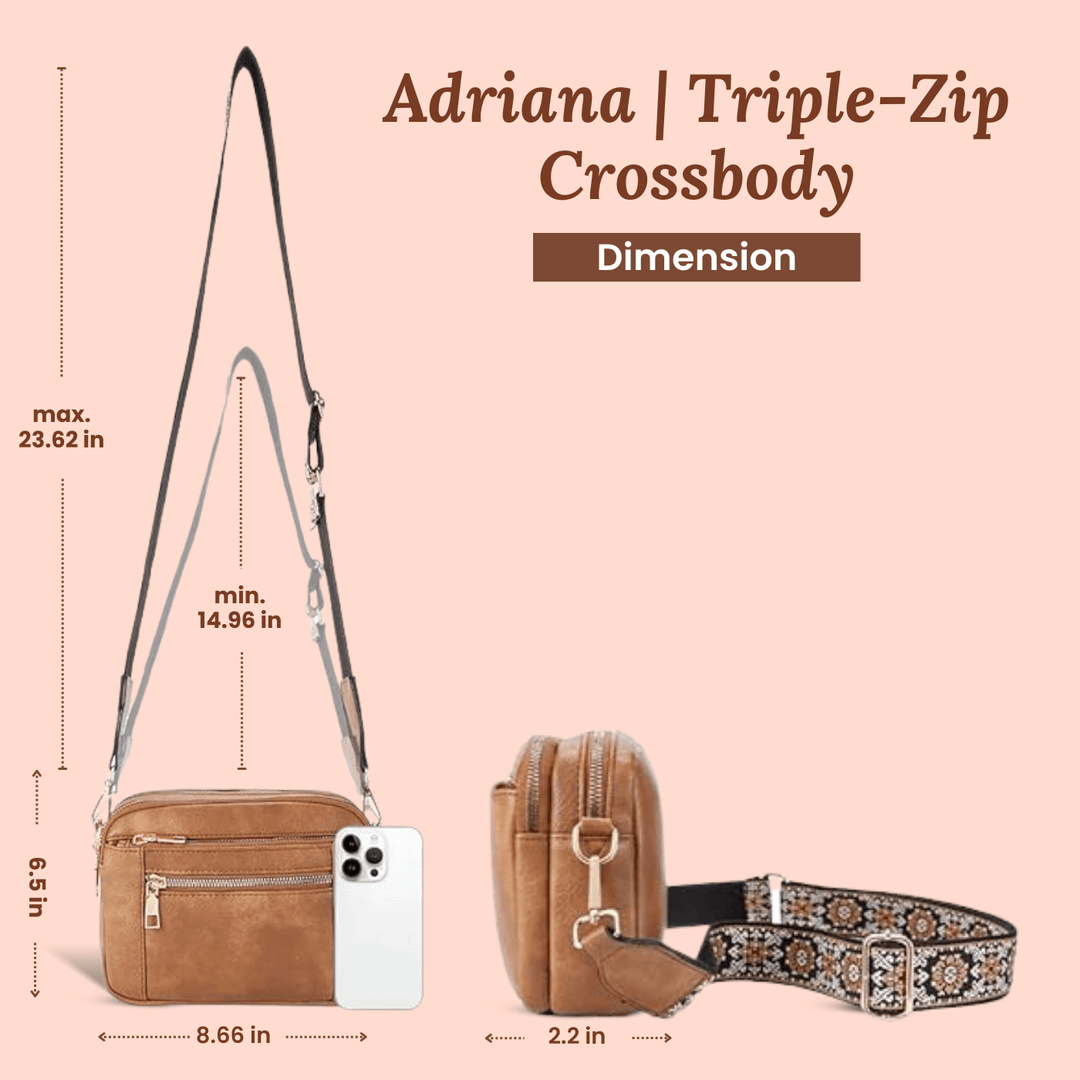 Vintage Vegan Leather Crossbody Bag