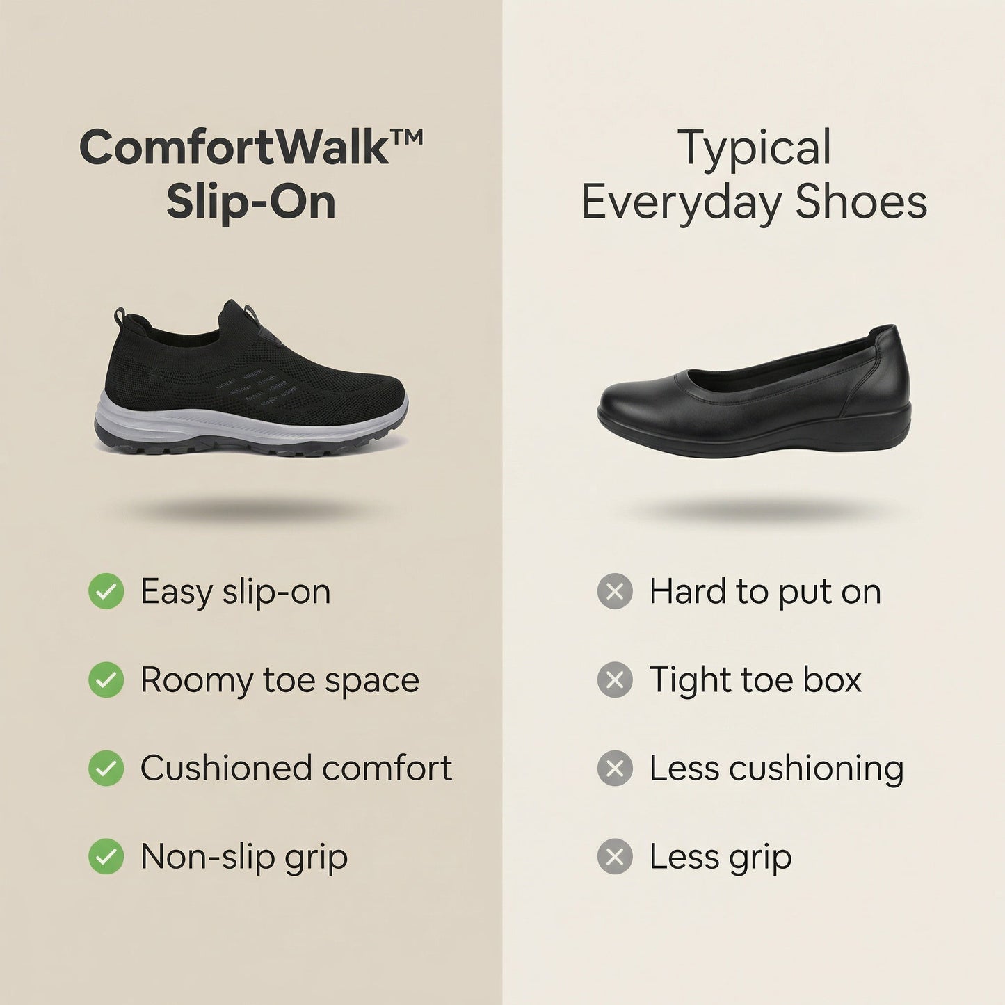 Women Arch Support Slip-On Casual Shoes