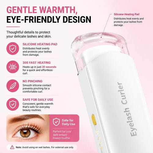 USB Rechargeable Heated Eyelash Curler