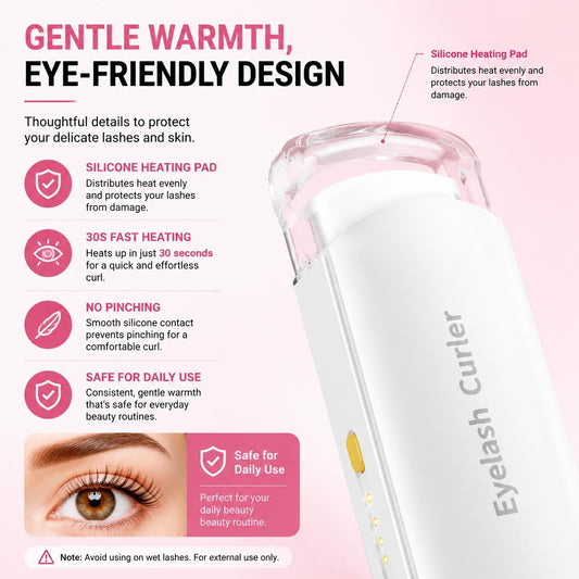 USB Rechargeable Heated Eyelash Curler