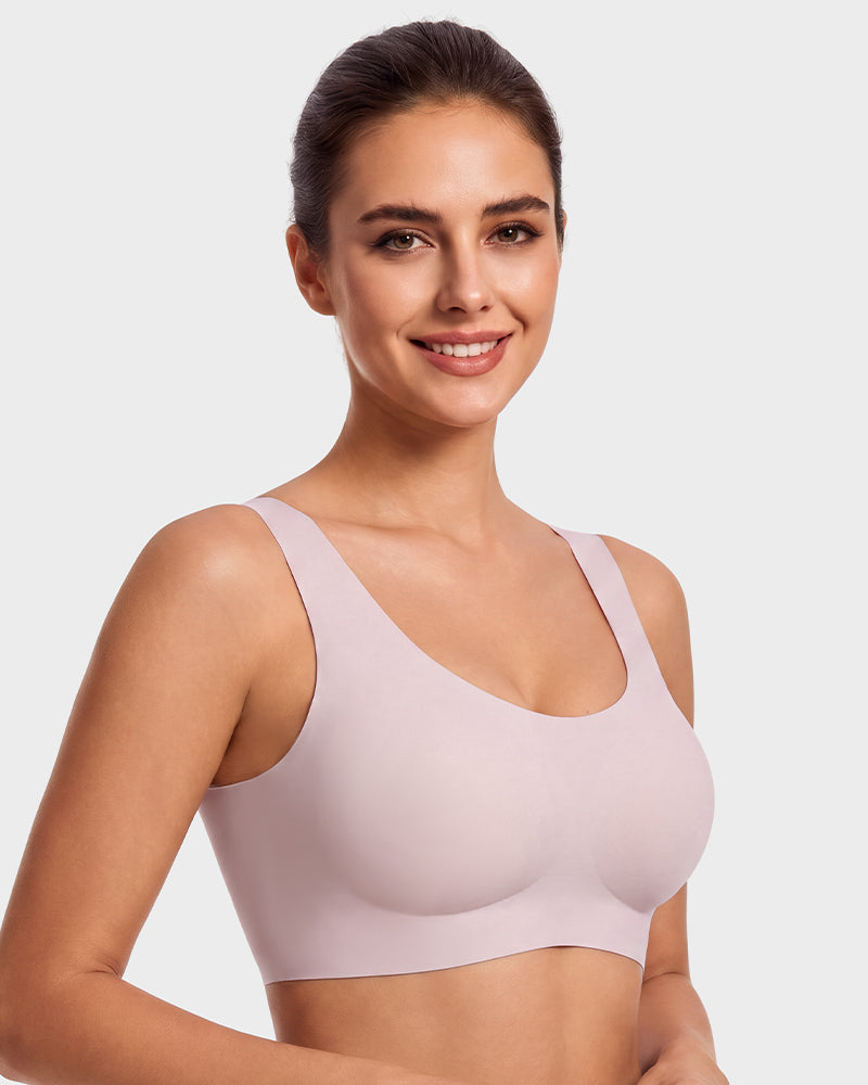 Seamless Wireless Full-Coverage T-Shirt Bra