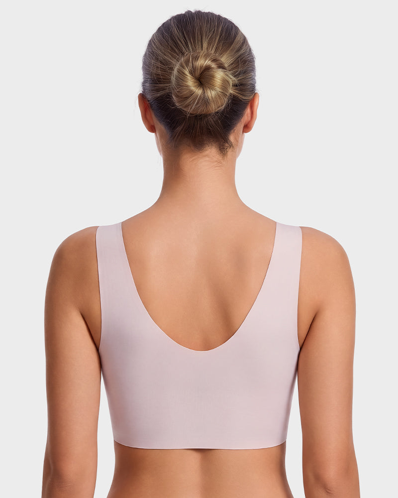 Seamless Wireless Full-Coverage T-Shirt Bra
