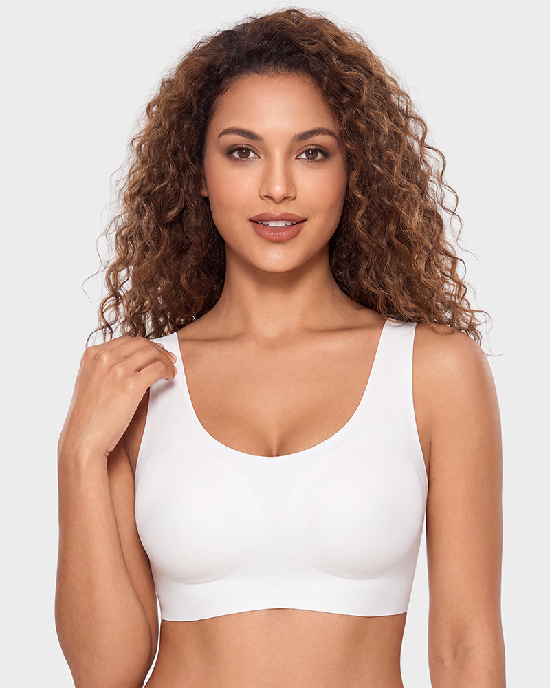 Seamless Wireless Full-Coverage T-Shirt Bra
