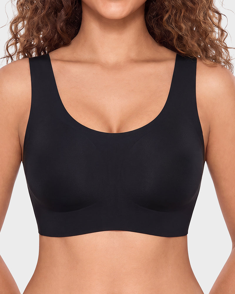 Seamless Wireless Full-Coverage T-Shirt Bra