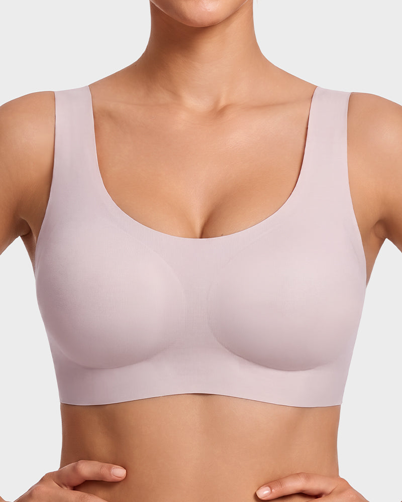 Seamless Wireless Full-Coverage T-Shirt Bra