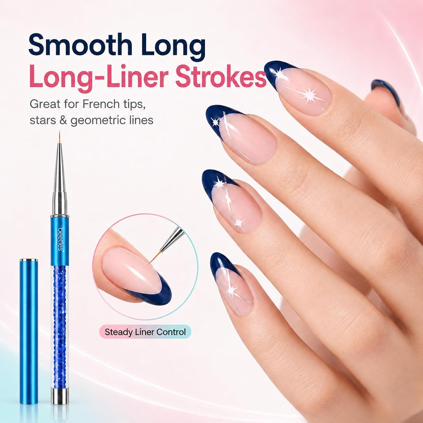 5-Piece Ultra-Fine Nail Art Liner Brush Set