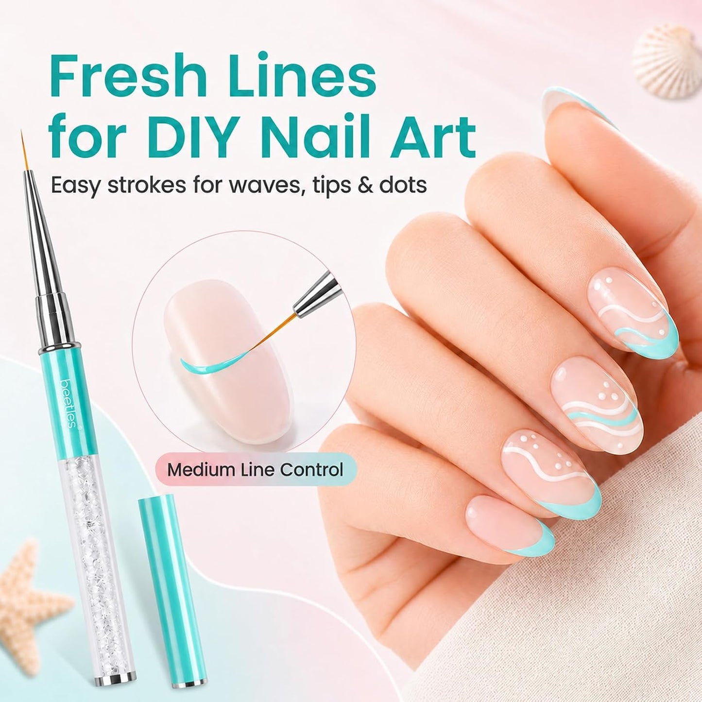 5-Piece Ultra-Fine Nail Art Liner Brush Set