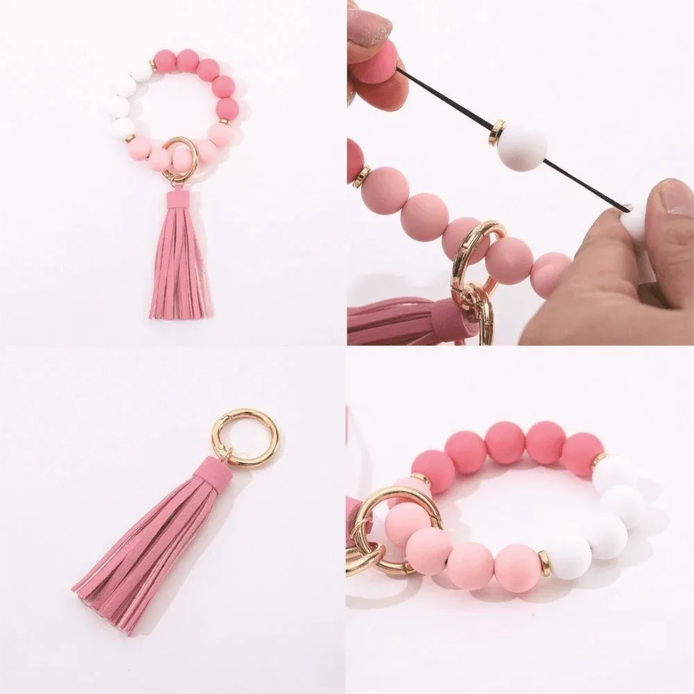 Beaded Wristlet Card Holder Wallet