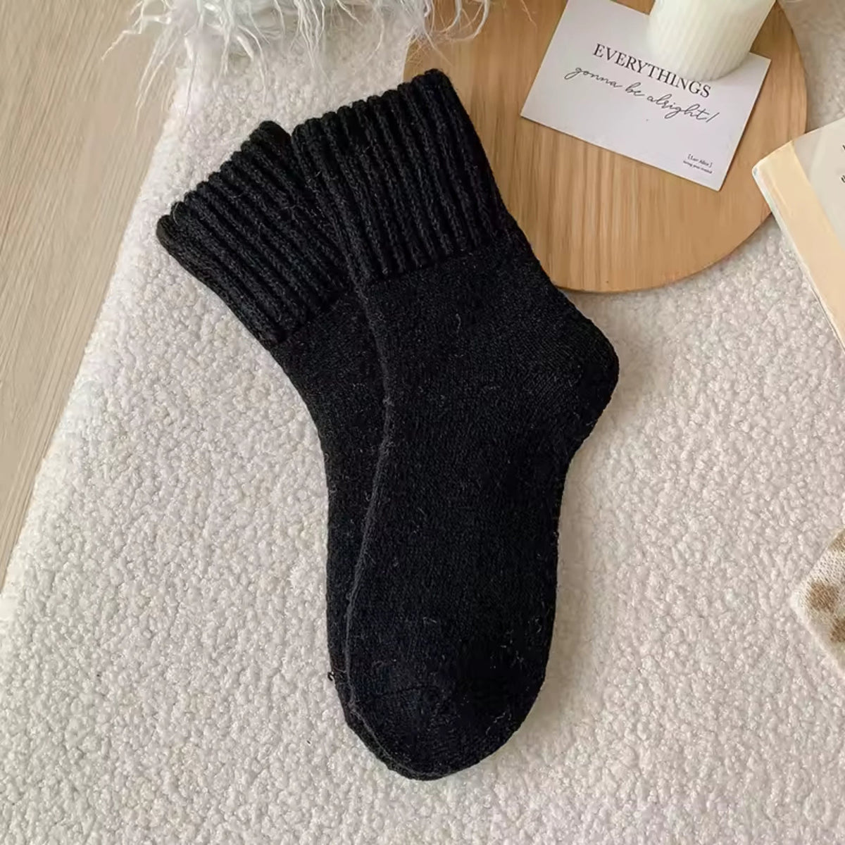 Cozy Knit Winter Socks – 5 Pairs