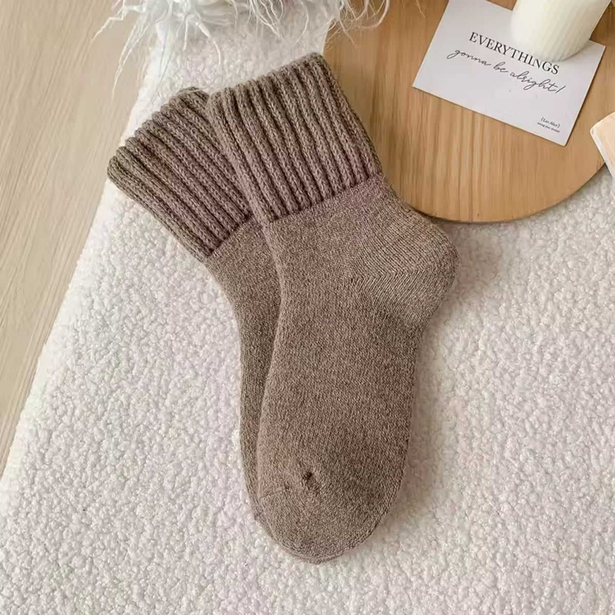 Cozy Knit Winter Socks – 5 Pairs