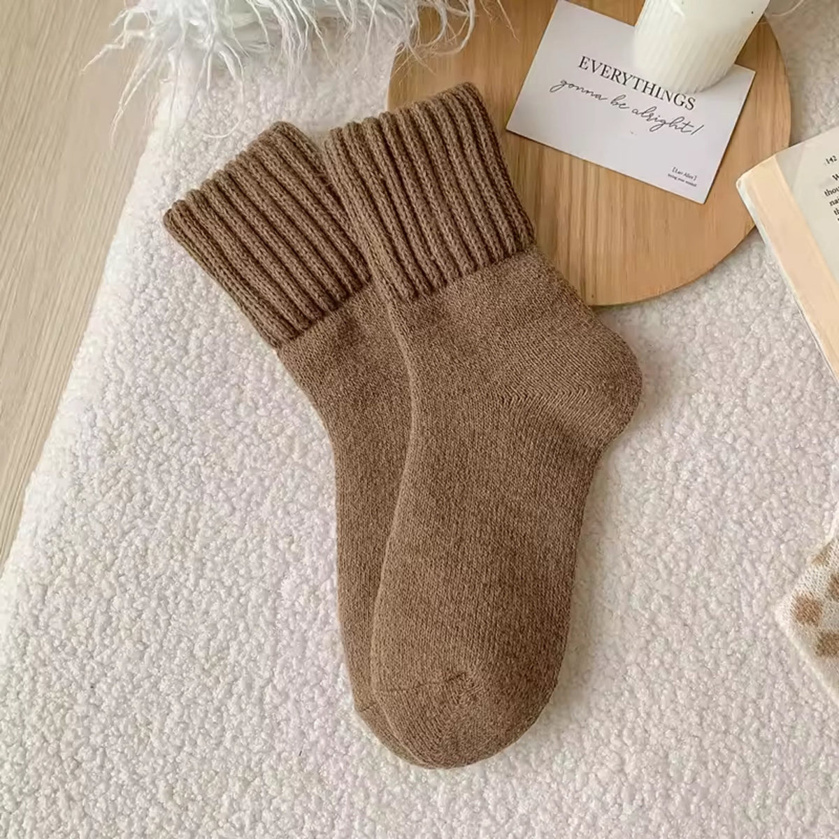 Cozy Knit Winter Socks – 5 Pairs
