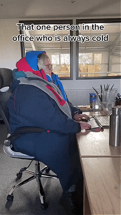 Heated Stand-Collar Shawl for Cool-Weather Layering