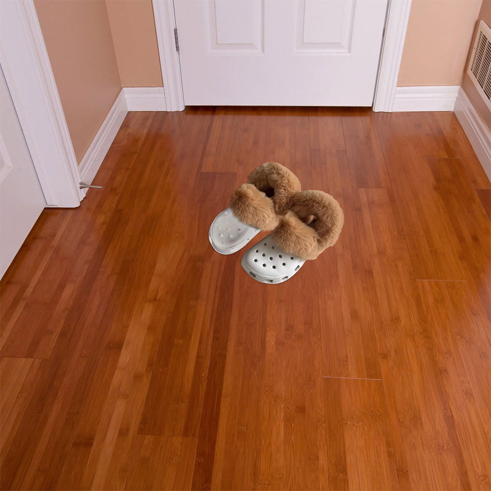 Removable Long-Pile Clog Liner Set with Laces