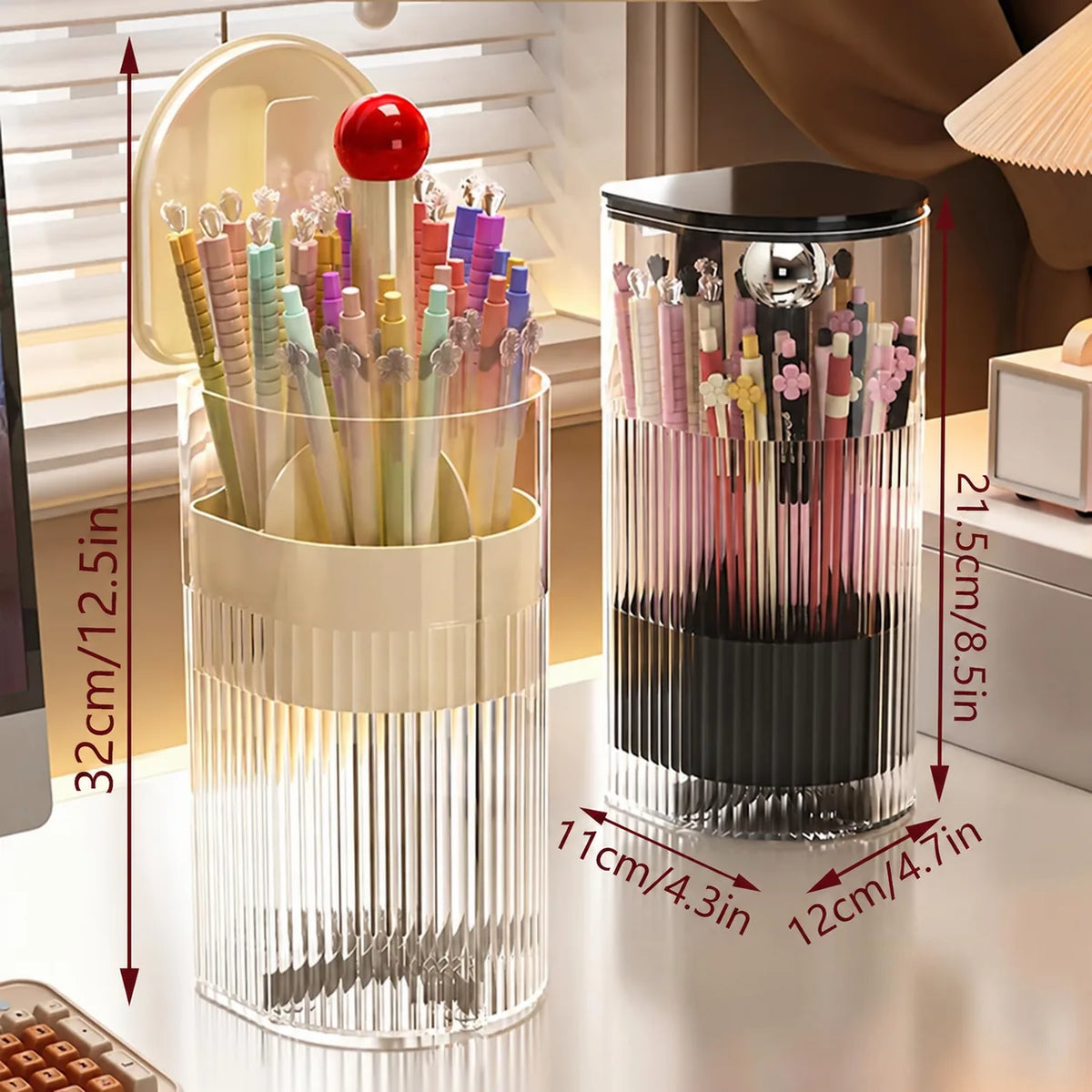 Pop-Up Covered Makeup Brush Holder for a Tidier Vanity