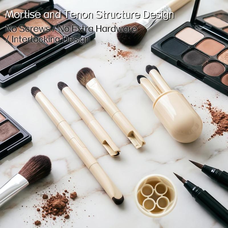 6-in-1 Compact Makeup Brush Set