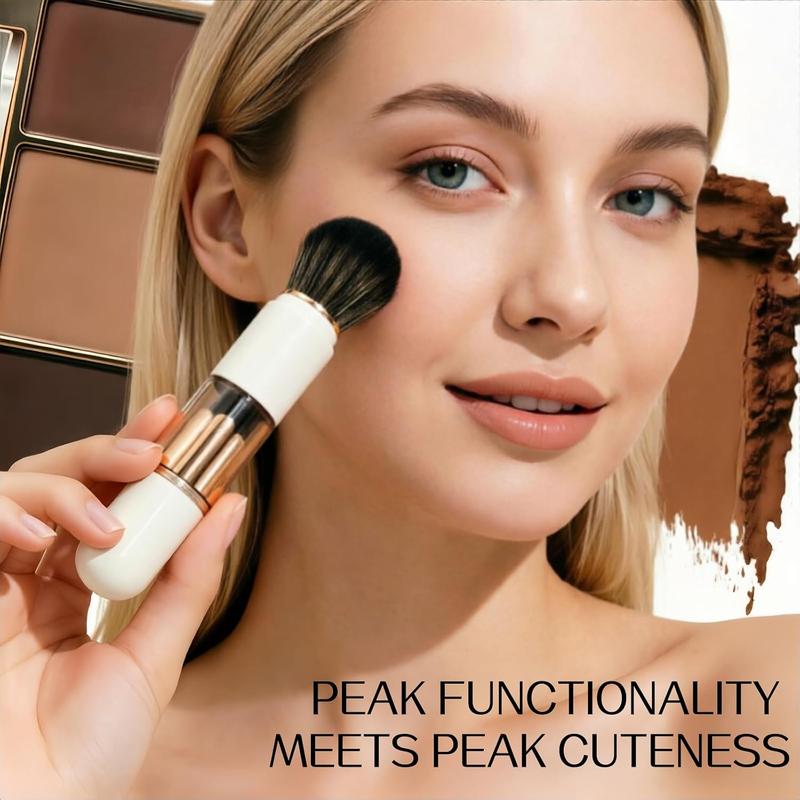 6-in-1 Compact Makeup Brush Set