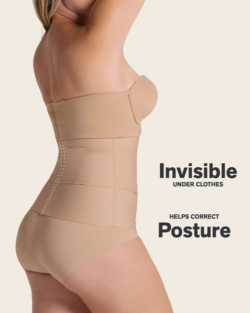 3-Belt Custom Waist Cincher with Lumbar Support