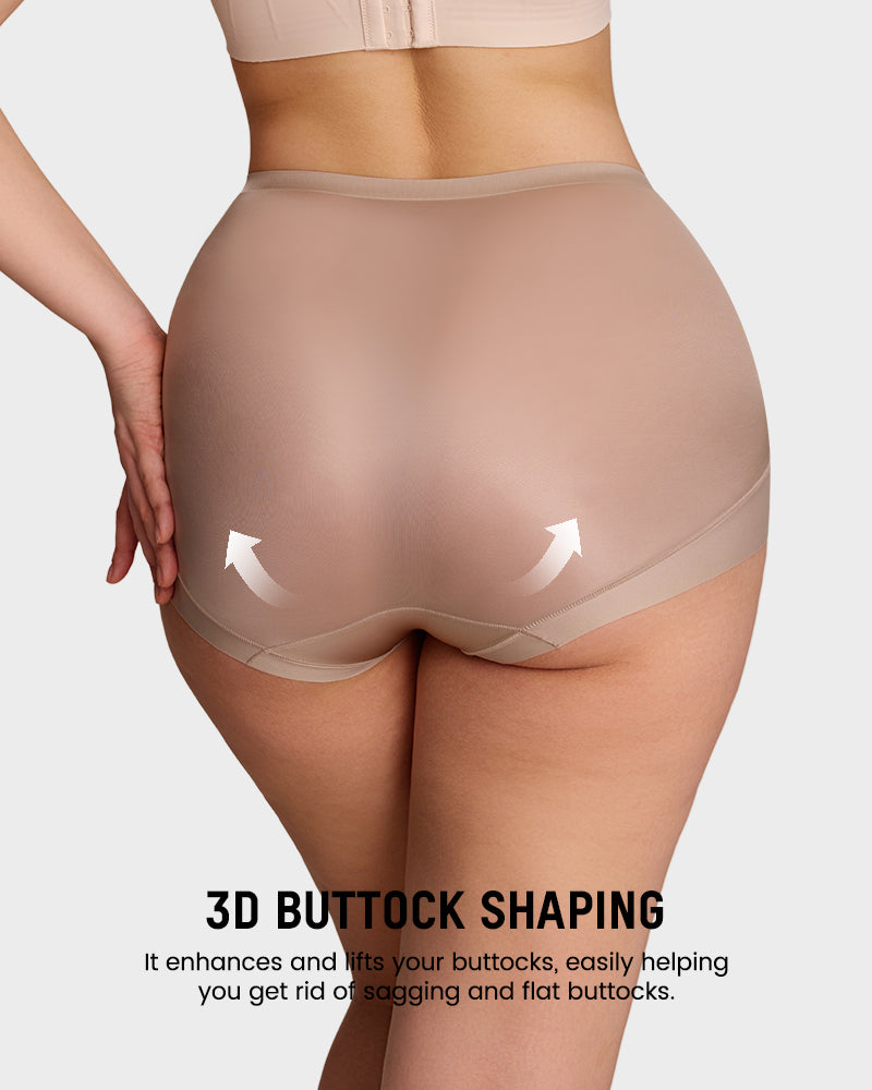 High-Waist Cross Compression Shaping Panties (2 Pack)