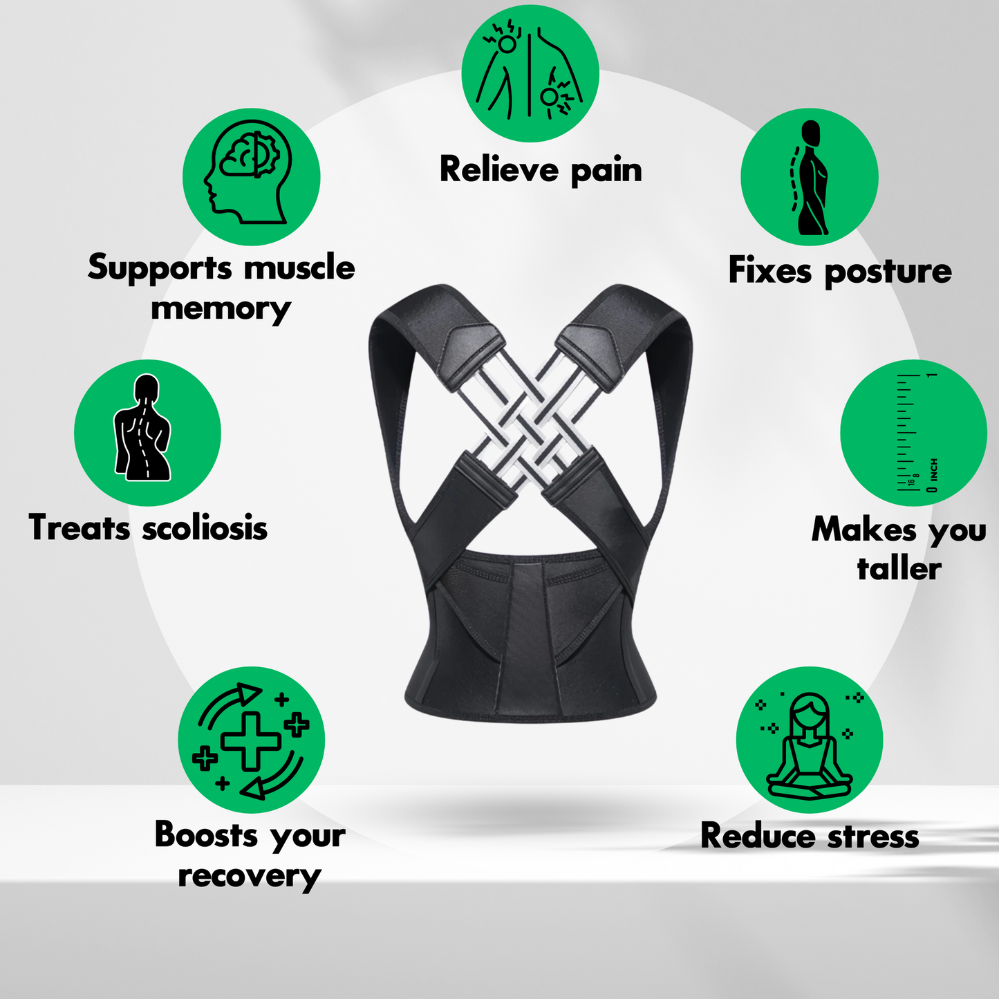 Premium Back Posture Corrector – Straighten Your Spine & Relieve Pain Instantly