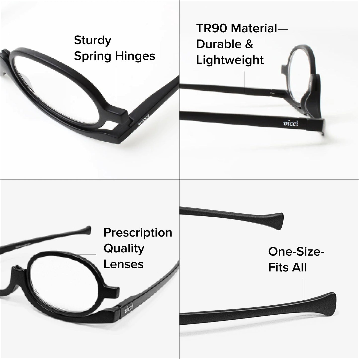 Perfect Vision Makeup Readers – Flip Lens for Flawless Application