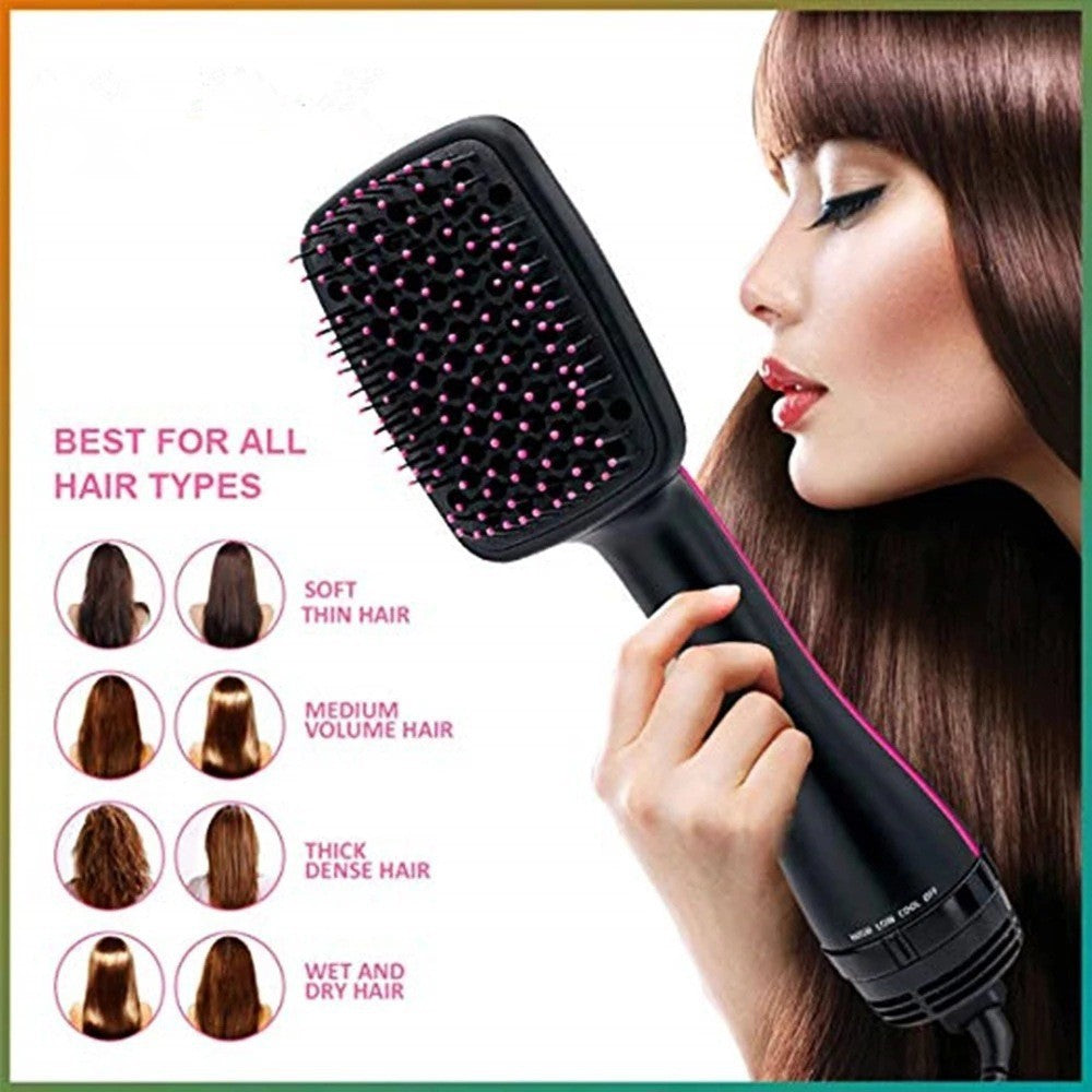 2-in-1 Multi-Functional Hot Air Brush, Wet Dry Hair Dryer Comb