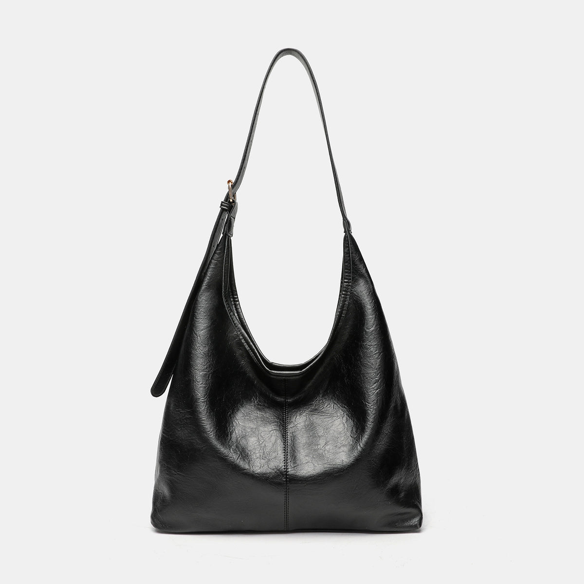 Soft Slouchy Leather-Look Tote Bag