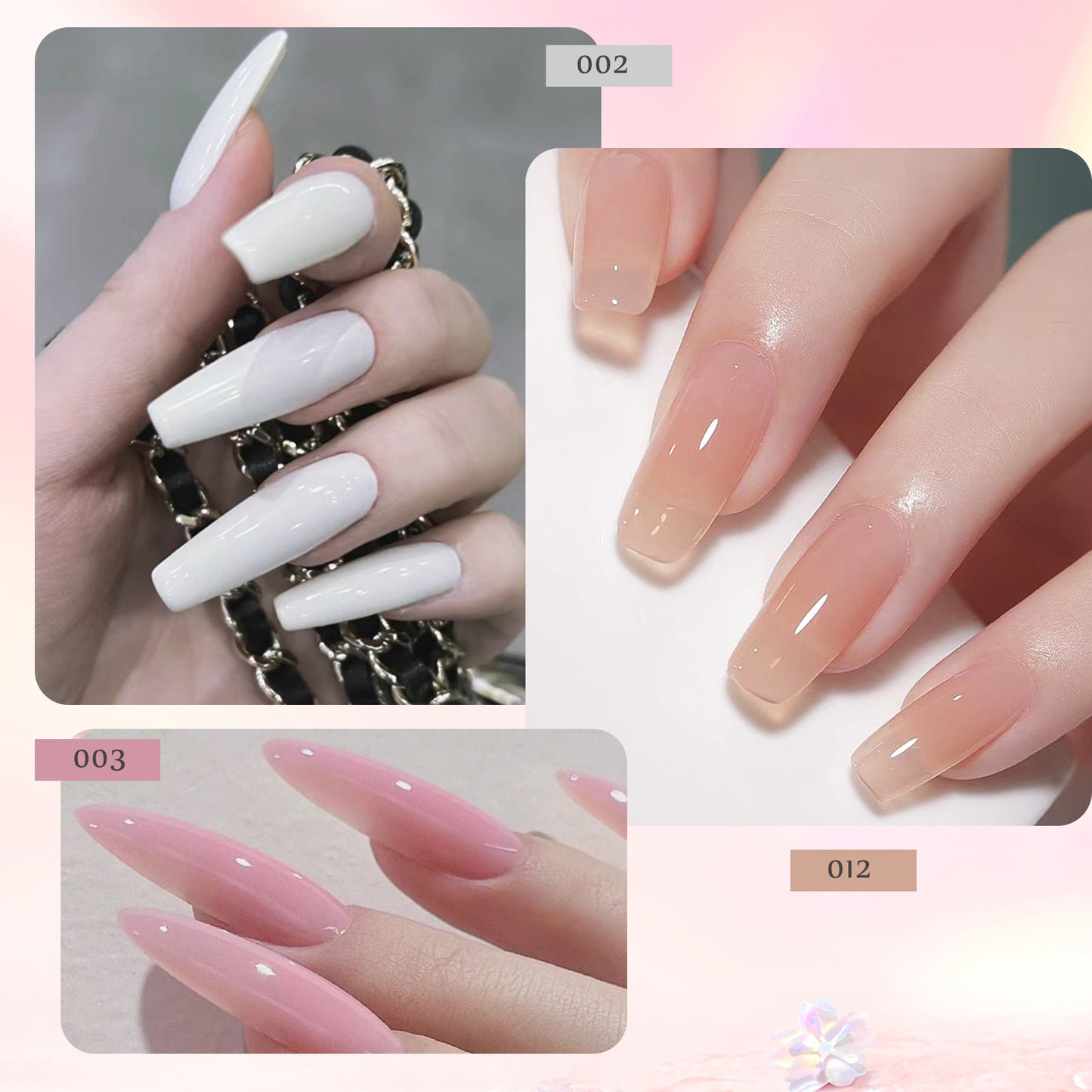 15Pcs Nail Extension Gel Kit, Professional Builder Gel Nail Art Set for DIY Salon Use
