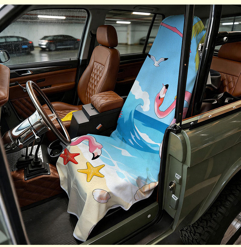 2-in-1 Dual Use Towel & Car Seat Cover 31.5" × 63"