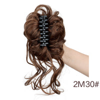 Dark brown caramel highlights