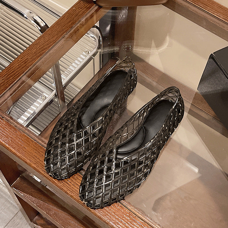 Modern Plaid Ballet Flats