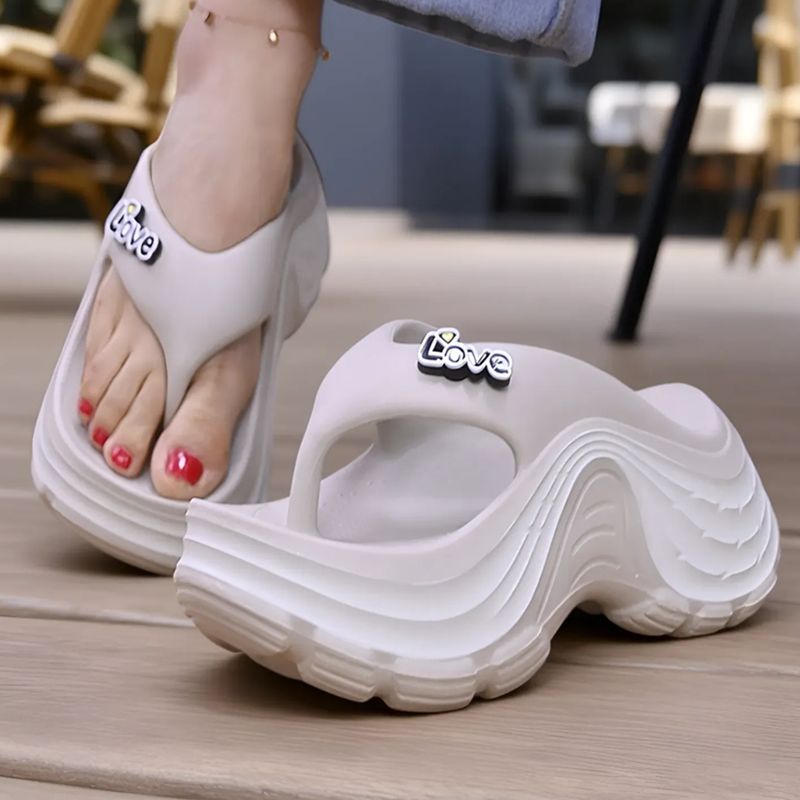 Women's Thick Sole Platform Flip Flops Heighten Summer Sandals