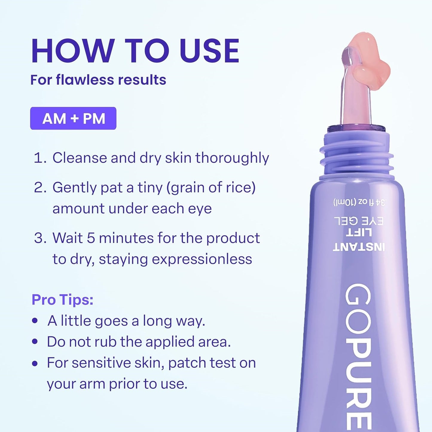 ✨ 2 Park Instant Lift Eye Gel – Smooth Wrinkles & Reduce the Look of Under-Eye Bags 👁️💜