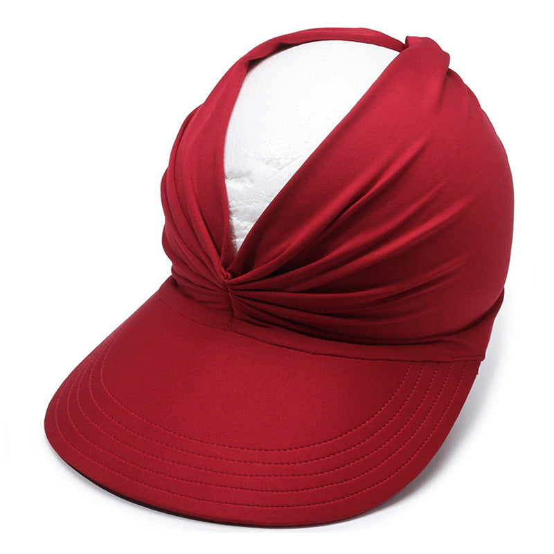 Summer Sun Visor Ponytail Hat 2 Pack
