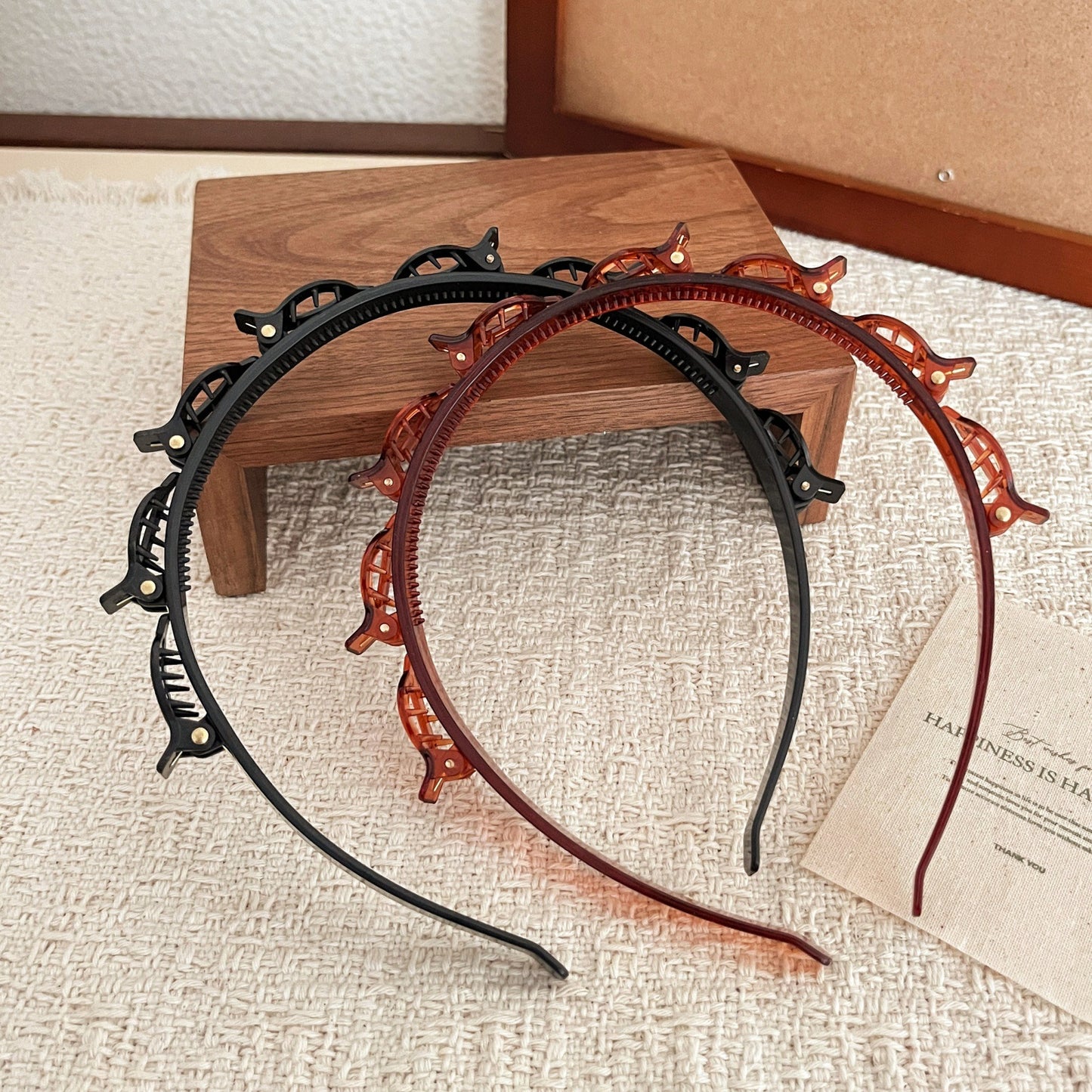 Hollow Woven Multi-Layer Headbands – 2 Pack