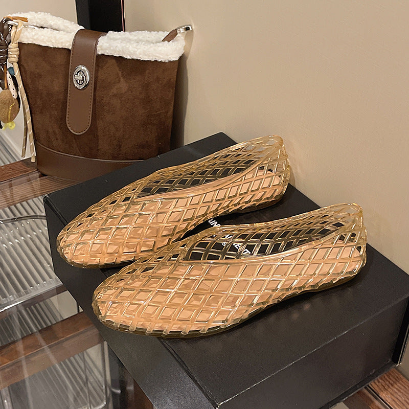 Modern Plaid Ballet Flats