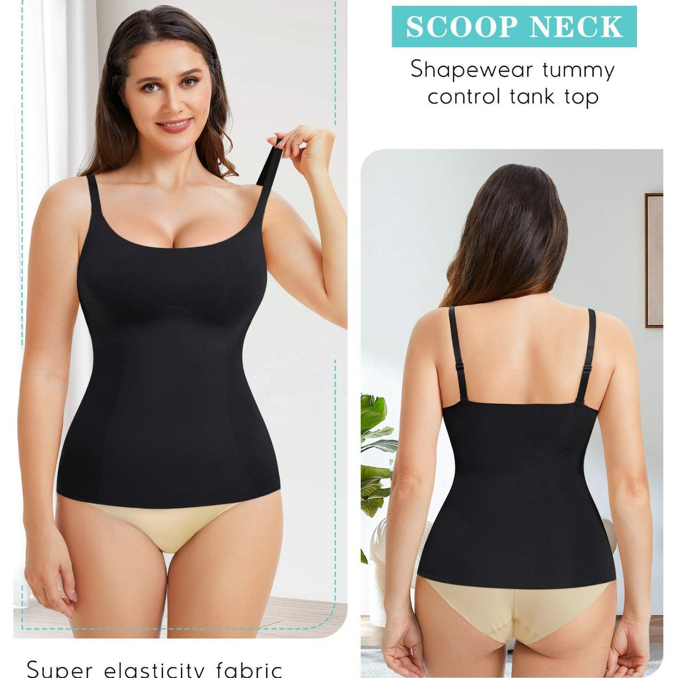 Cami with Built in Bra Tummy Control Camisole Shapewear