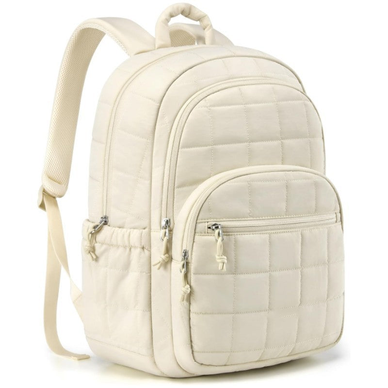 Women’s Quilted Travel Backpack with Multi-Pocket Storage