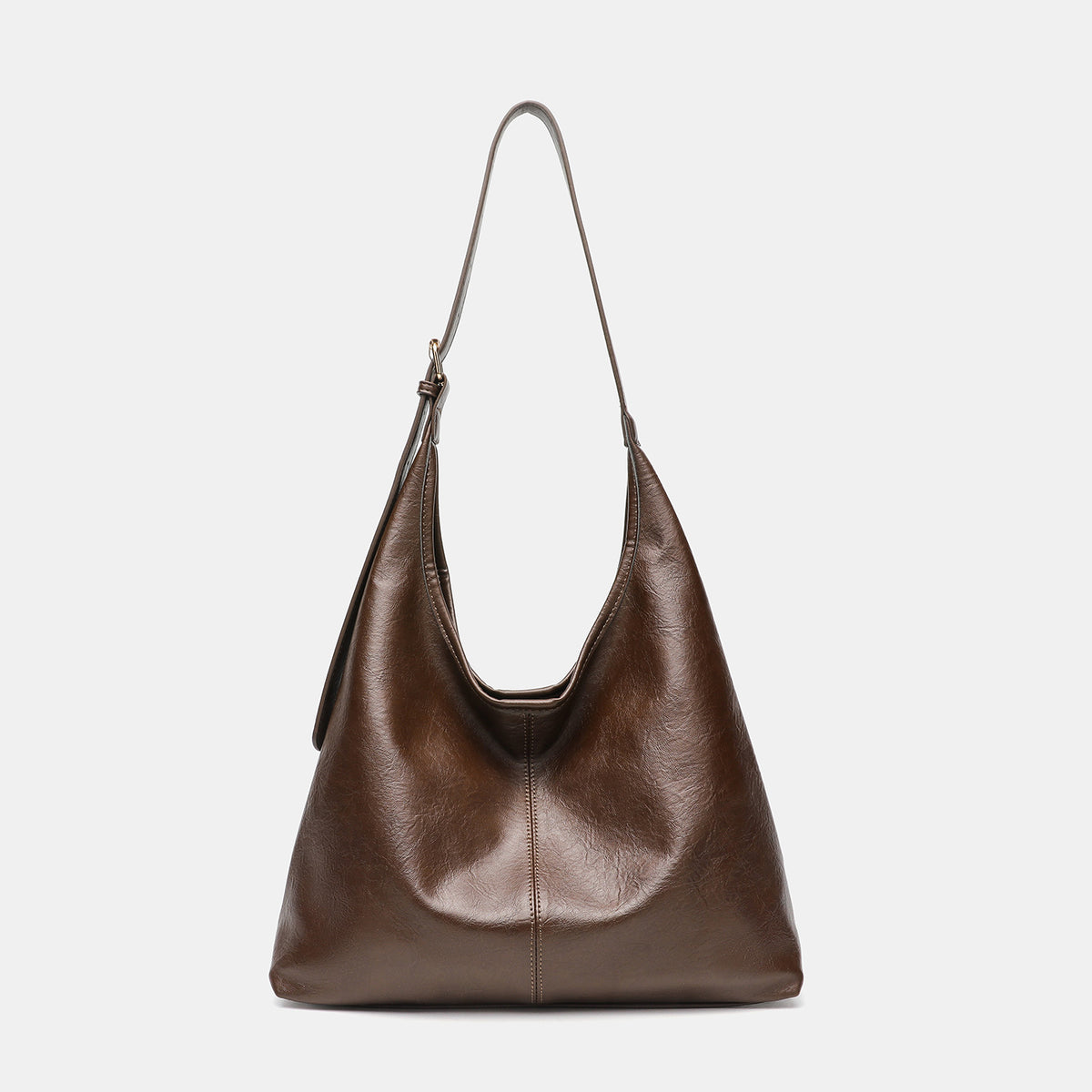 Soft Slouchy Leather-Look Tote Bag