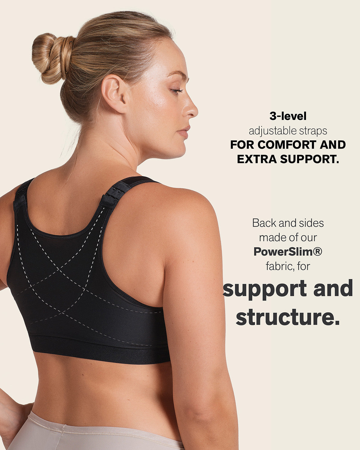 Post-Surgical Wireless Bra with Front Closure